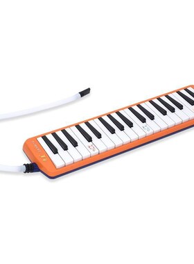 奇美牌键小荧星口风琴橙色蓝色皮革包键口风琴学生初学入门