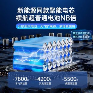 超强吸力家居车载吸尘器手电灯汽车家用无线小巧吸吹一体 新款