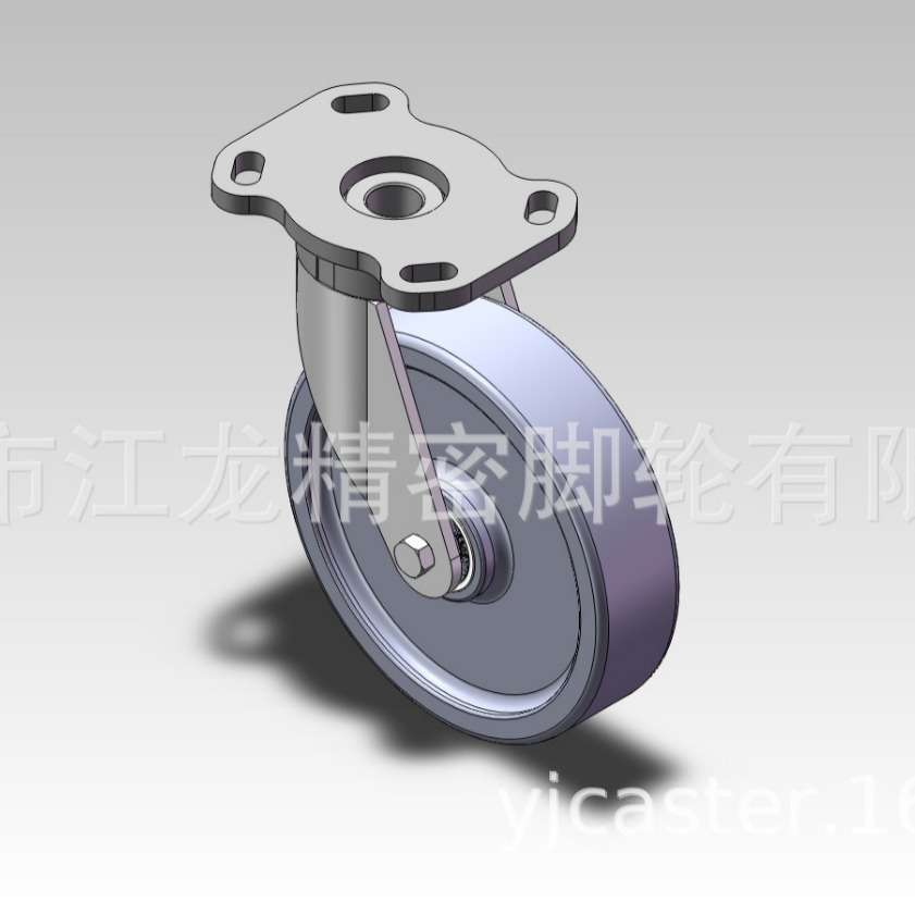 MC尼龙脚轮超重型脚轮 江龙精密轮子4寸5寸8寸防缠绕PU手推车轱辘