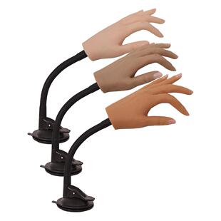 美甲打版练习彷真手模铂金硅胶假手模型直播展示道具可弯曲做手势