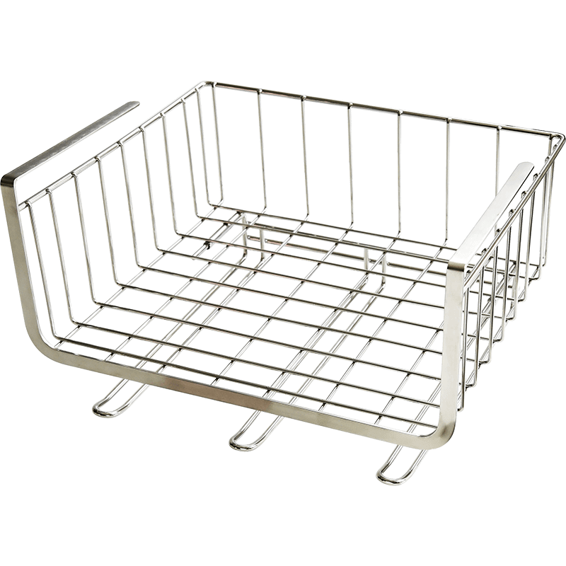 多功能304不锈钢橱柜挂t篮厨房用品保鲜膜袋厨房纸巾架分层置物架