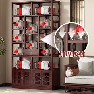 博古架竹制中式非实m木现代简约风置物架茶室摆件展示柜隔断多宝