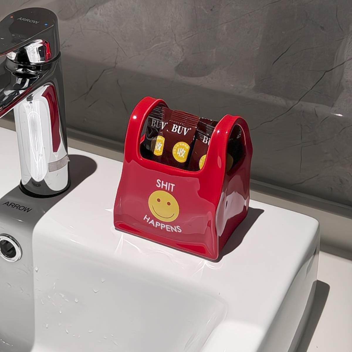 【新家的100个快递】便利袋收纳盒奶油风桌面整理盒高颜值收纳筐,收纳整理,桌面收纳盒,淘宝优惠券,粉丝福利购,淘宝优惠卷