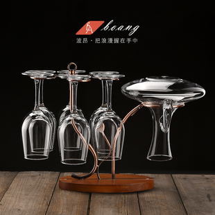 红酒杯套b装 奢华 家用欧式 水晶杯高脚杯创意葡萄酒杯醒酒器套装