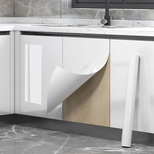 橱柜改色烤漆贴纸防水防潮家具桌面保护自粘加厚改造翻新贴膜