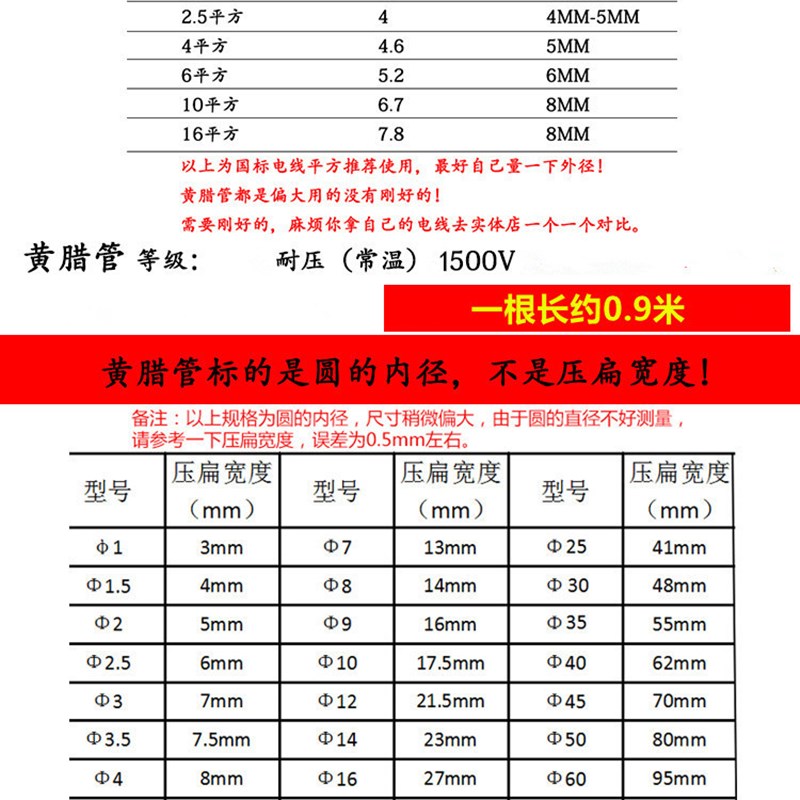 黄腊管黄蜡管绝缘管玻璃纤维管高温电线管电工软管阻燃-MM