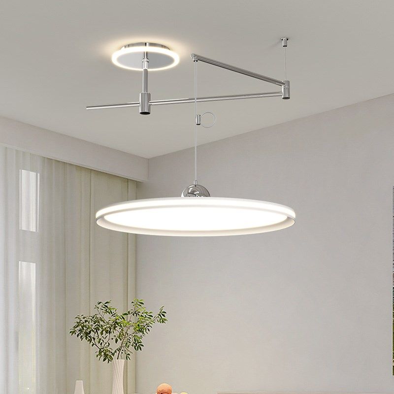 帕莎全光谱摇臂飞碟吊灯包豪斯风移位现代饭厅餐桌吊灯,家装灯饰光源,餐厅吊灯,淘宝优惠券,粉丝福利购,淘宝优惠卷