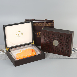 羊肚菌礼盒包装盒高档半斤装山珍干货土特产礼品盒木盒空盒