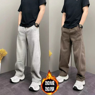 专柜品质 男士 2025新款 加绒加厚百搭弯刀休闲裤 显瘦弯刀裤 冬季