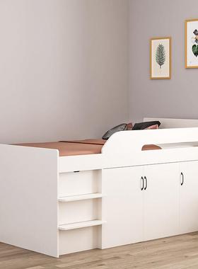 定制卧室小户型儿童半高床多功能储物榻榻米床衣柜书桌一体省空间