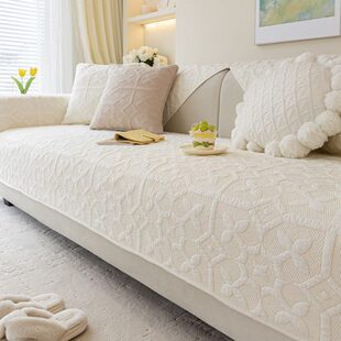 新款沙发垫水洗棉布四季通用中式简约防滑坐垫盖布棉套罩巾固定