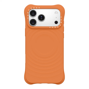 活力橙水波纹漾壳MagSafe波浪适用苹果iPhone17promax/16/15/ProMax/14/13磁吸硅胶手机壳华强北代购顶版