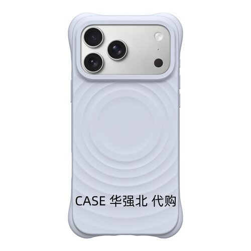华强北代购顶版柔雾紫青山绿纯色MagSafe波浪Ti适用苹果iPhone18/17/16/15/ProMax/14/Pro磁吸防摔硅胶手机壳