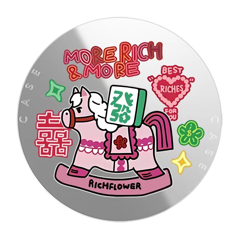 Rich Flower有钱花第二弹新年磁吸支架卡通指环便携折叠苹果通用