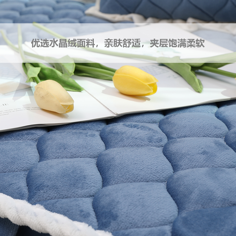 飘窗垫水晶绒四季通用阳台垫窗台垫坐垫卧室飘窗台垫子定制机洗