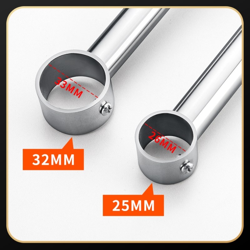 阳台晾衣杆顶装固定式晾衣架挂杆子晒衣杆不锈钢管单杆室外凉衣杆