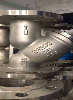 316L不锈钢Y型法兰过滤器GL41H-64RL DN40法兰过滤器