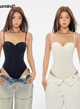 BUM【年度塑身衣】sk*ms同款加强版无痕带胸杯双层压力塑身连体衣