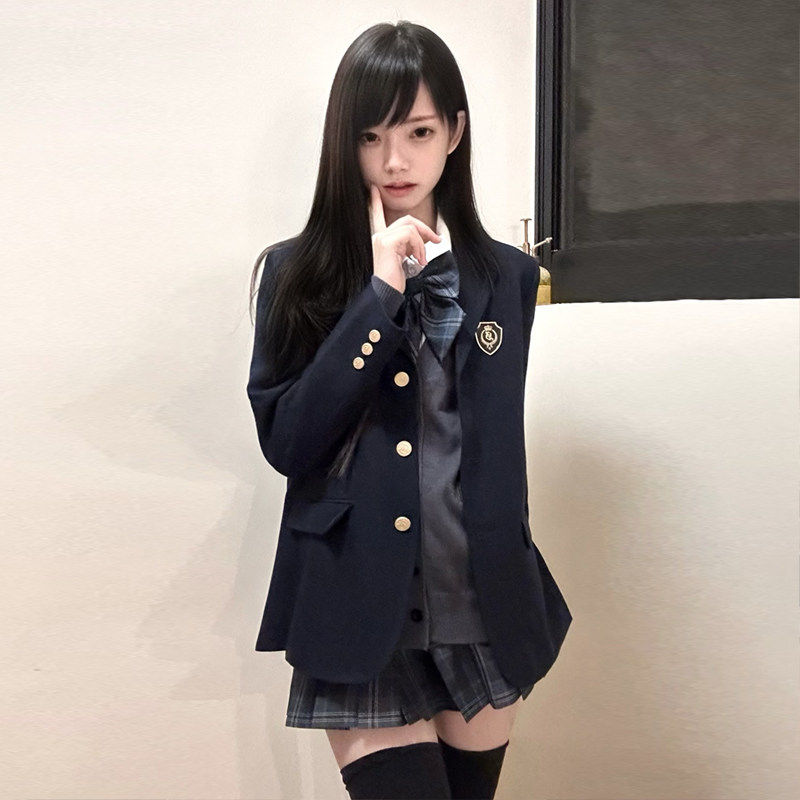学院风JK三粒扣西装外套