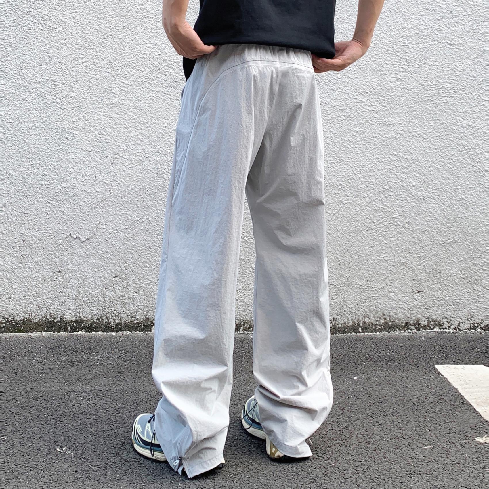 Lu同款超轻薄速干 干透气立体裁剪网眼户外防晒休闲 运动直筒男夏