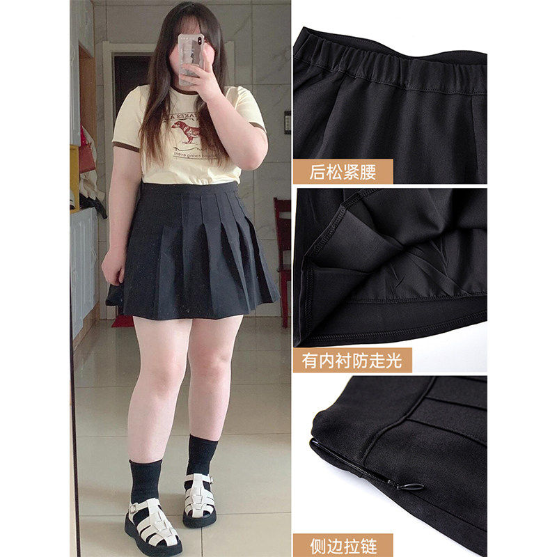 春季胖mm小个子黑色西装