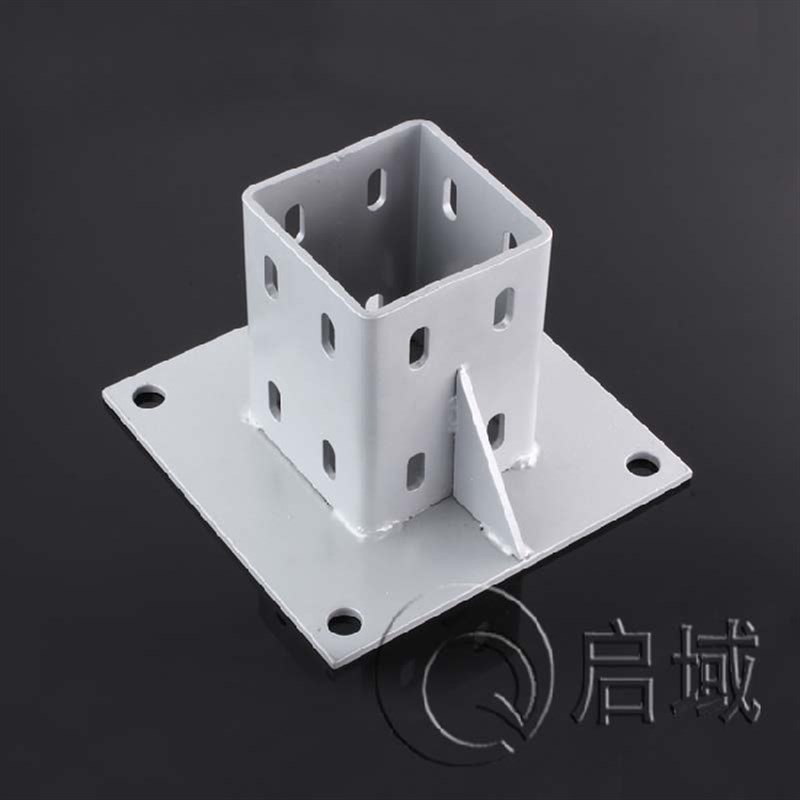现货直销铝型材连接件8080方形地脚框架底部四方型支撑件量大优惠