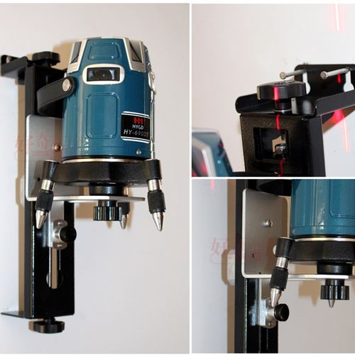 水平仪多功能挂墙支架吊顶升降D壁架悬挂器水平仪上墙支架