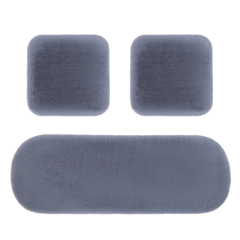 新款冬季汽车坐垫毛绒加厚短毛绒三件坐垫冬天保暖后排座