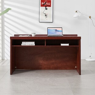 油漆实木演讲台席台会议桌培训桌椅长条形桌发言台讲台会议室桌