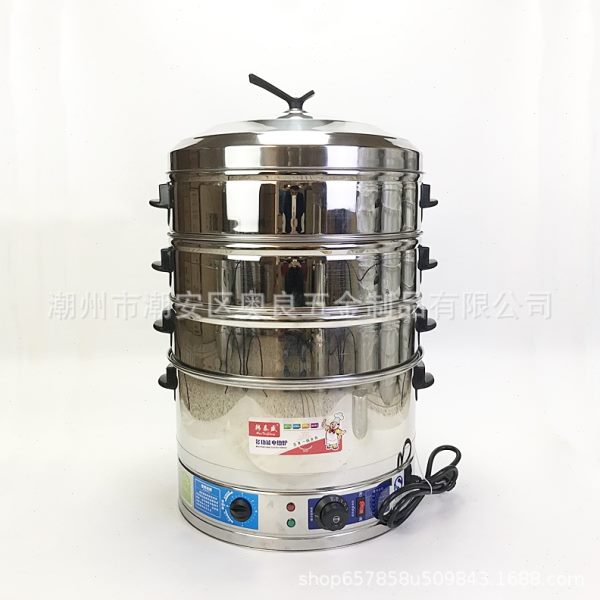 不锈钢电热蒸锅蒸笼蒸桶屉蒸炉蒸包炉包子机包蒸柜保恒温商用家用
