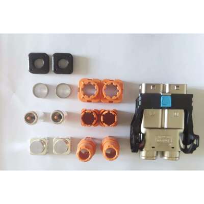 安费诺ampheol新能源汽车连接器金属两芯高压直头护套HVMC2P12FS