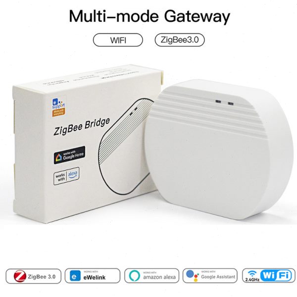 Zigbee3.0无线网关智能家居中控系统远程APP控制定时延时语音网关