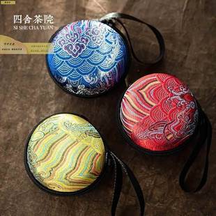 主人杯单杯袋户外便携包高档民族风文玩袋茶具手提小众收纳包