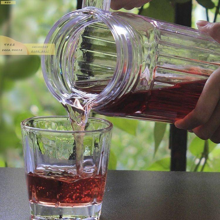 红酒温水耐热冷水壶豆浆壶玻璃凉水壶通用彷杯子杯盖玉米汁瓶