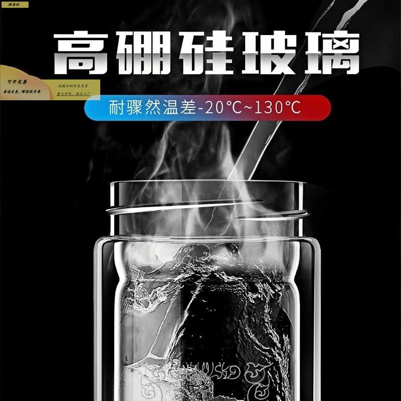 大容量水耐高温玻璃保温杯杯双层隔热防摔男款高档rUM4RNc4杯办公