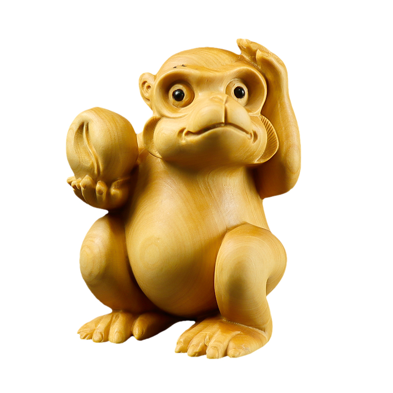 小叶黄杨木雕十二生肖手把件文玩把玩件实木动物摆件鼠牛虎兔龙蛇