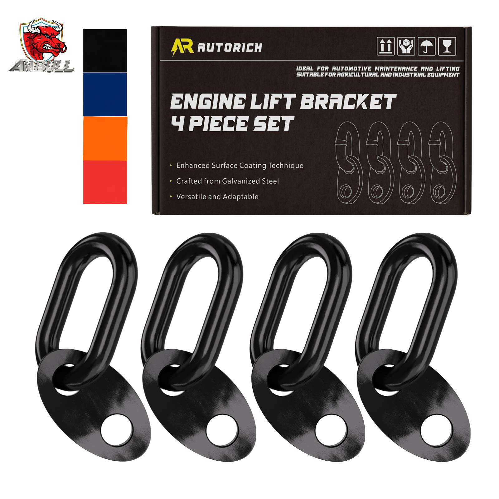 跨境7100起重支架套装5500磅容量的发动机起重支架套件四只装彩色