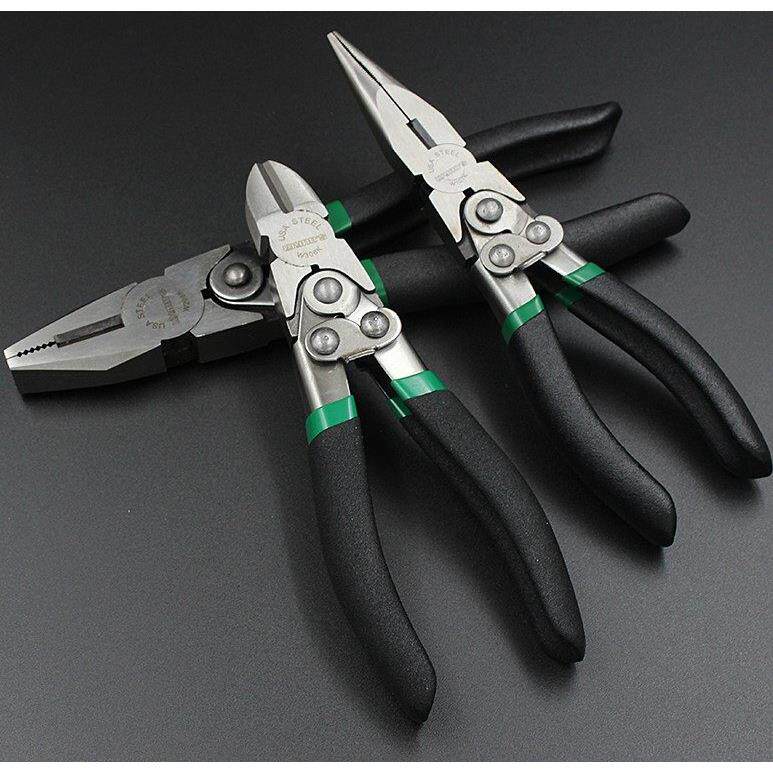 威力狮多功能省力钳子电工业级钢丝钳8寸老虎钳门锁安装专业工具