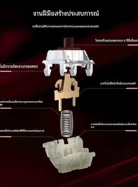 CHERRY樱桃轴体MX2A茶轴RGB微段落手感出厂润滑客制化键盘热插拔