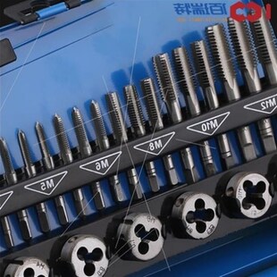 丝锥板牙工具手用丝攻圆板牙绞手架英制丝攻丝装