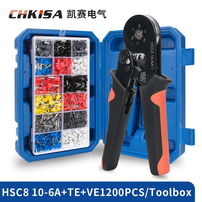 跨境接线端子连接器工具压接钳套装TE+VE12000.HSC8 6-4A 10-6A