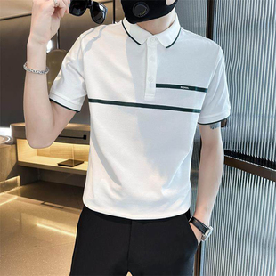 新款 小众设计感翻领Polo衫 潮牌帅气2025夏季 男士 立领高端t恤 短袖