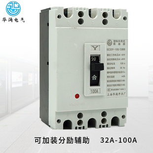 63A DZ20Y 3300塑壳断路器空气开关短路保护器三相32 225 100