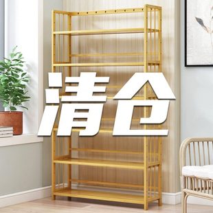 简易书架落地置物架实木学生客厅书房书柜多层桌上收纳架家用儿童