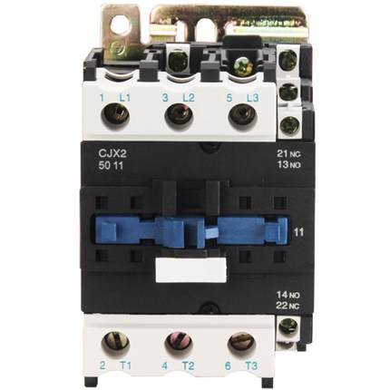 D牌电气50A交流接触器CJX2-5011 220V380V线圈电压LC1银触点阻燃