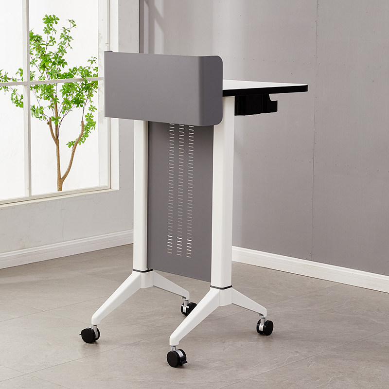 办公家具演讲台学校教师接待桌迎宾台主持人讲台咨询台主席台移动