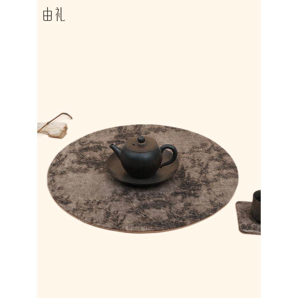 香云沙茶垫圆茶垫经典新中国禅宗风格覆古干泡桌壶垫茶室桌布,餐饮具,茶道/零配,淘宝优惠券,粉丝福利购,淘宝优惠卷