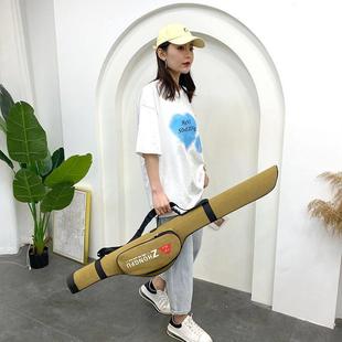 路亚大肚竿包免拆轮谷麦多功能包单肩抱婴袋手提防水大容量钓鱼竿