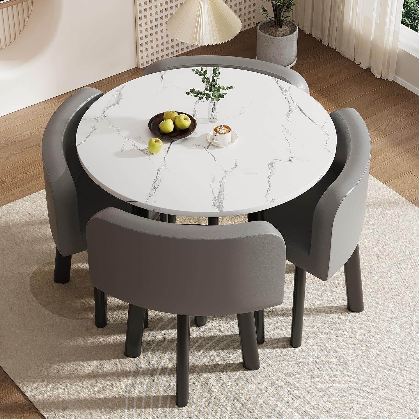 简约洽谈桌椅组合商用接待会客桌休闲 小圆商铺店面商务桌椅办公