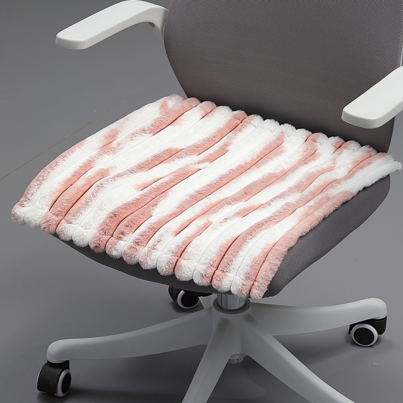 毛绒坐垫椅子垫兔毛加厚防滑办公室久坐简约电脑椅垫垫子椅子座垫